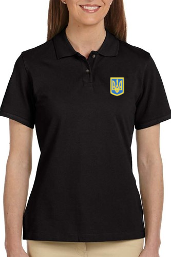 Women's polo shirt with Tryzub Emblem