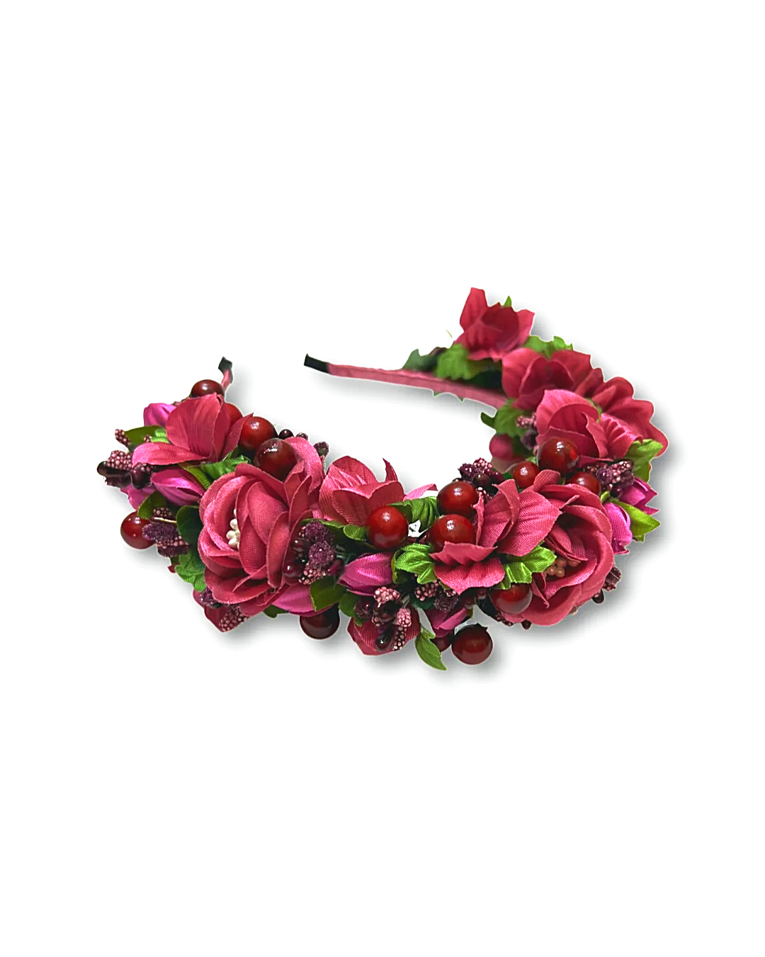 Headband "Puffy pink poppy"